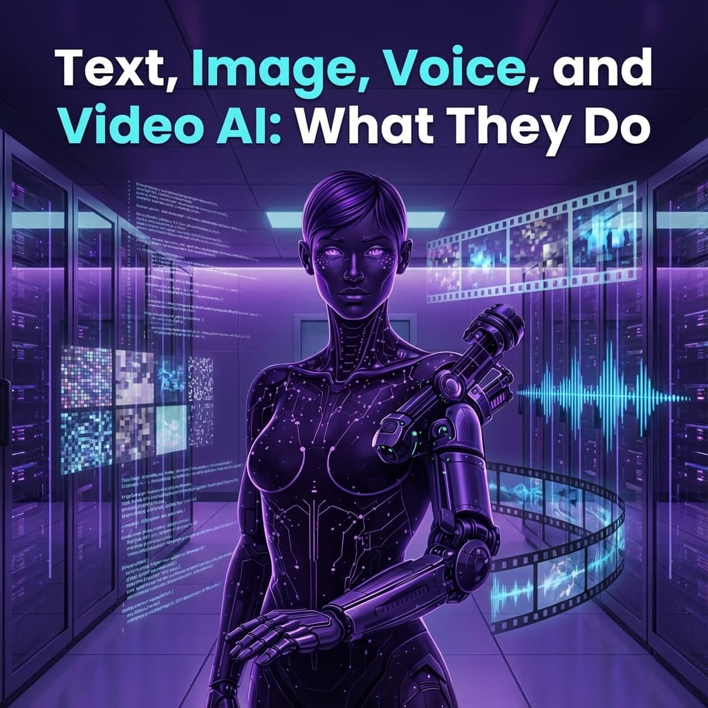 Text, Image, Voice, and Video AI: What They Do